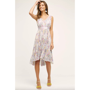 NWT Anthropologie Plenty Tracy Reese‎ Evanthe Floral Pleated Sleeveless Dress